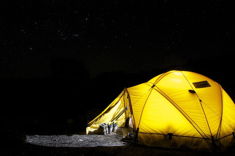 Tent in nature